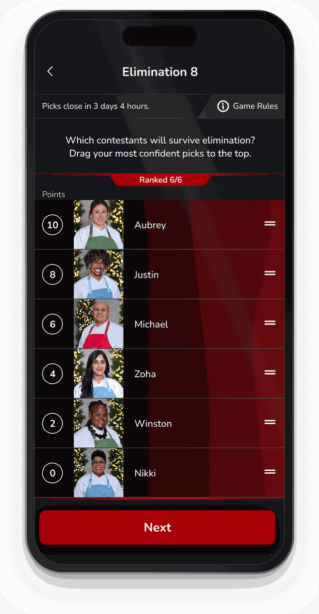 Making weekly picks for Next Level Baker in the Bracketology app