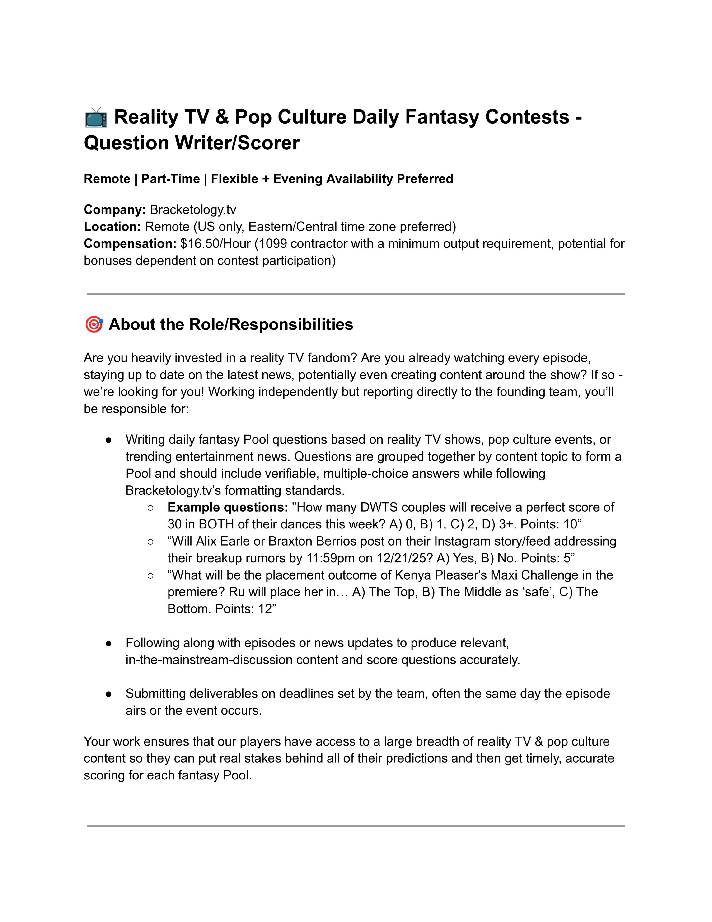 Job Description Page 1